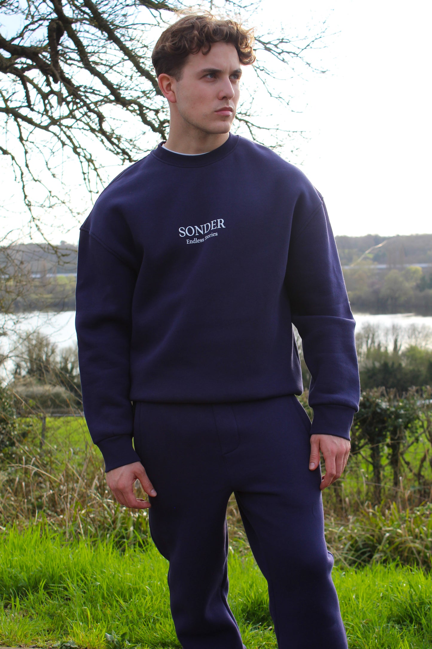 Sonder Signature Series Sweatpants - full tracksuit Navy