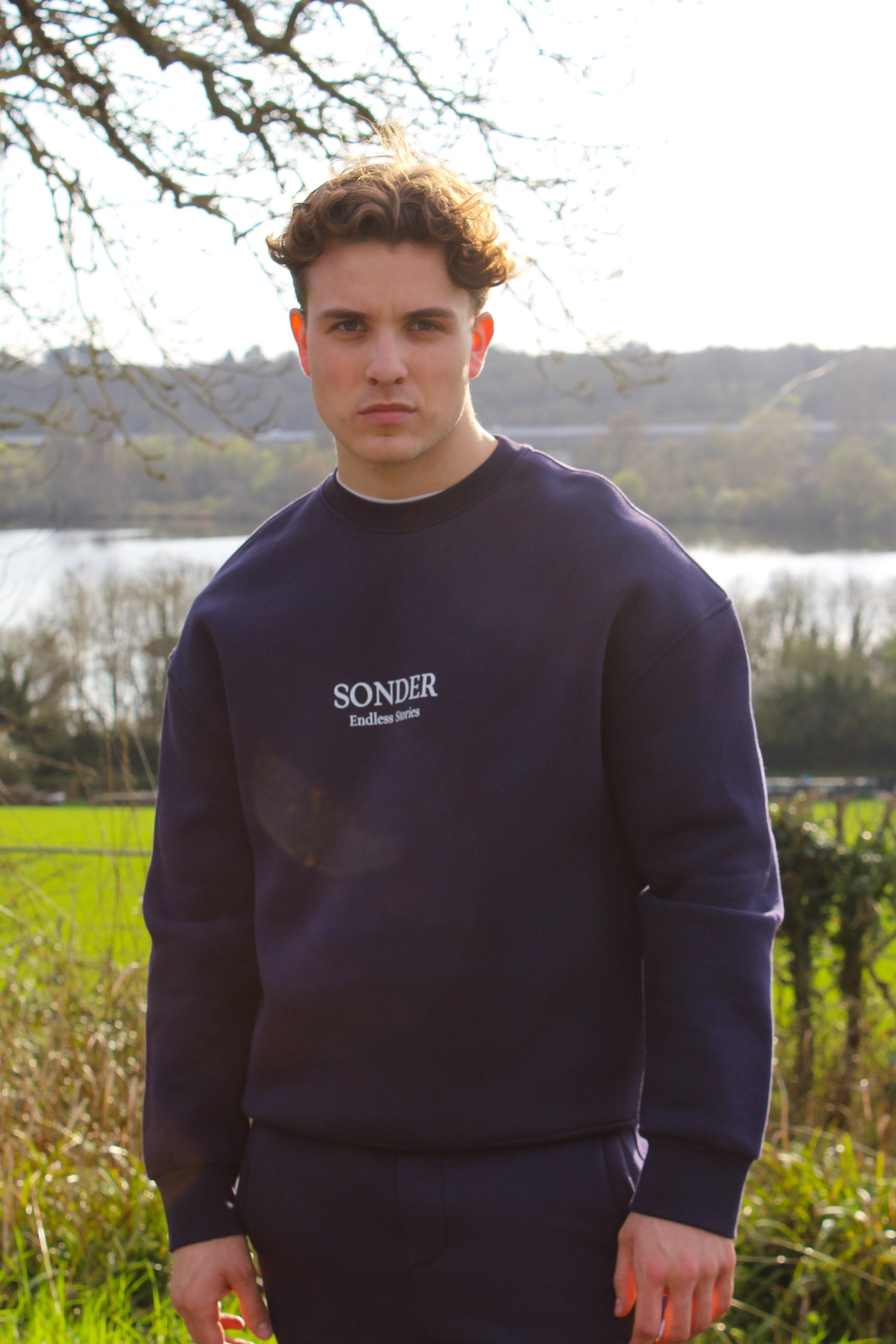 Sonder Signature Series sweatshirt - full tracksuit navy