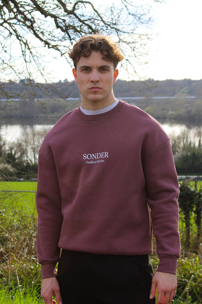 Sonder Signature Series sweatshirt - full tracksuit plum 