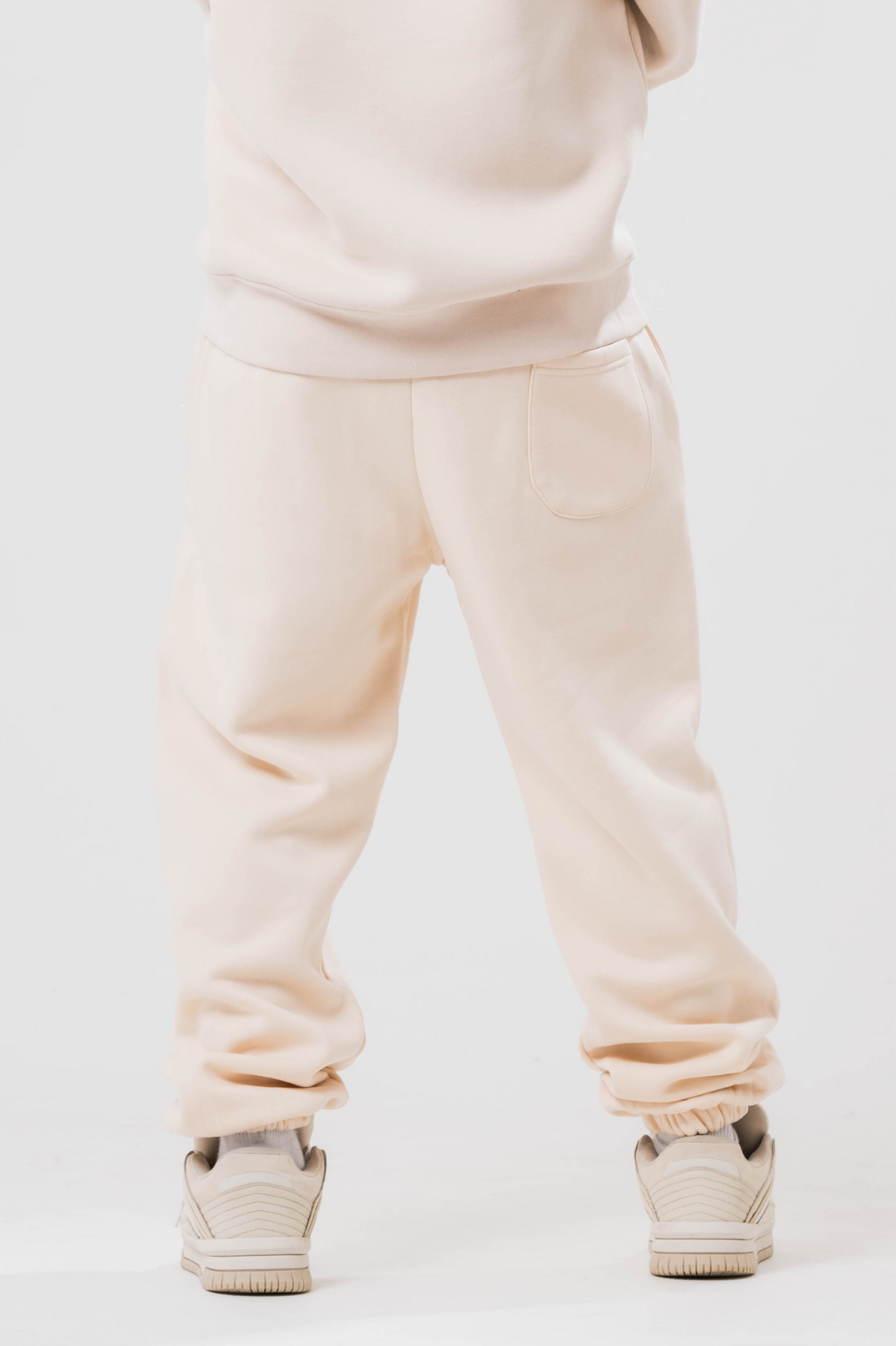 Sonder Studios Joggers Hoodie full Beige tracksuit, Back image