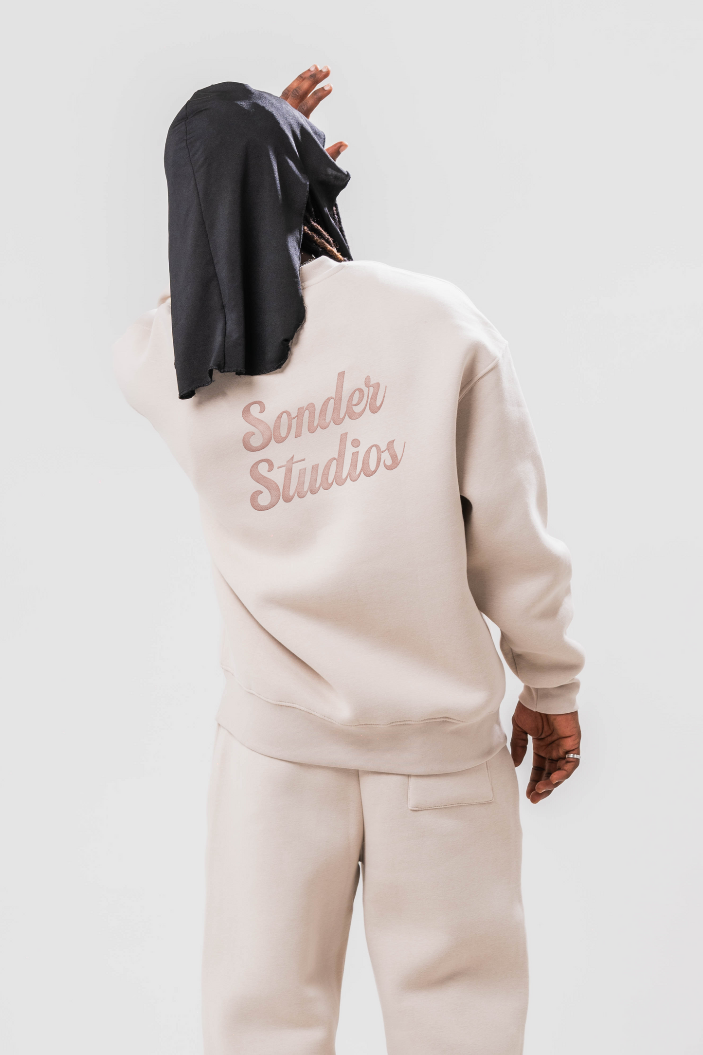 Sonder Studios off-white sweatshirt. Back image