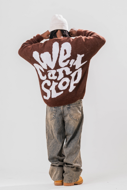 Sonder Brown Knit Jumper. Back image 