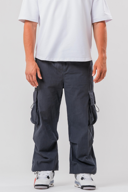 Sonder grey cargo pants. Front image 