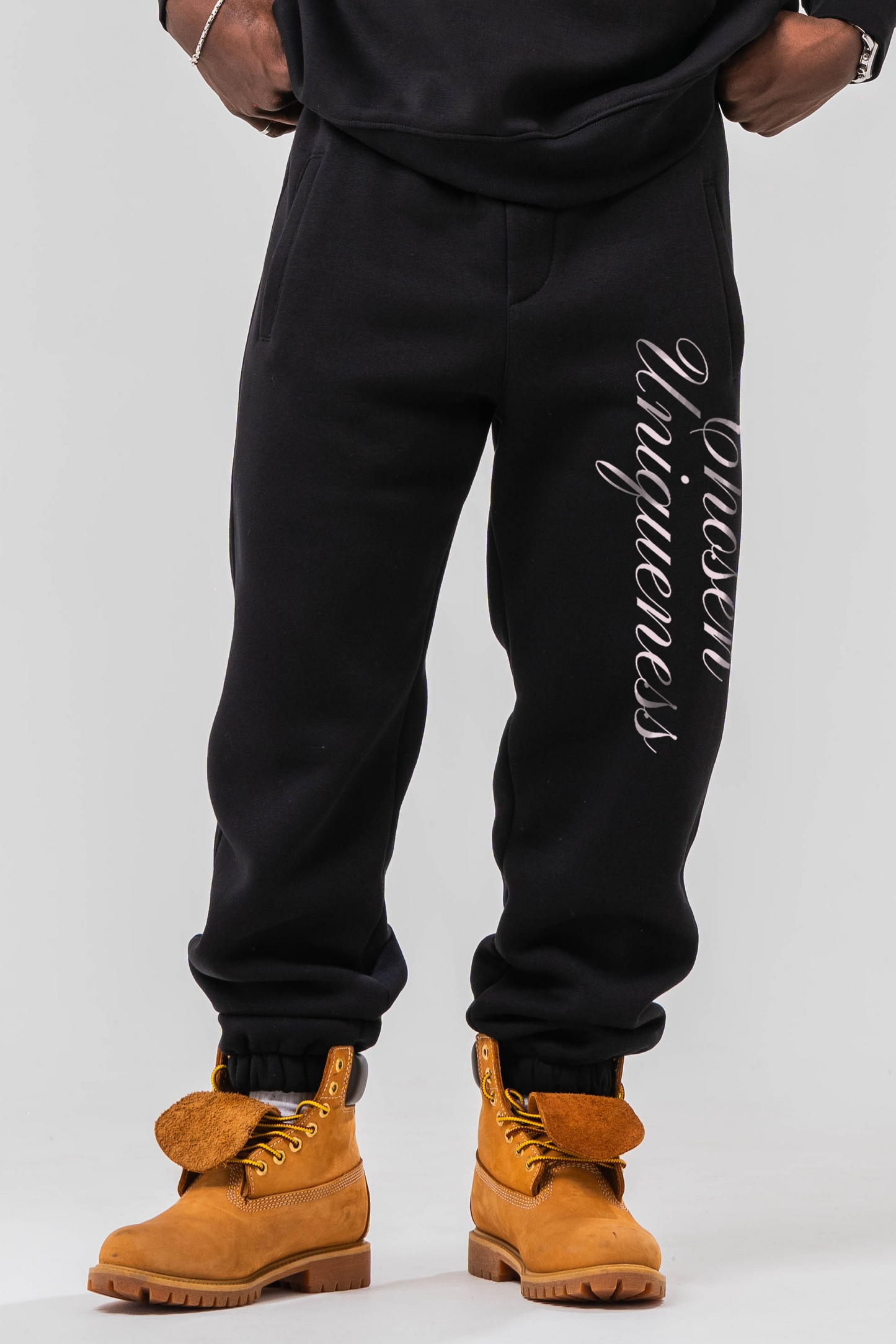 Sonder Studios Joggers Hoodie full black tracksuit, front image