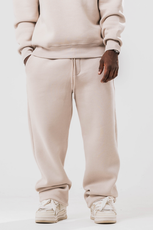 Sonder Studios relaxed off-white joggers. Front image 