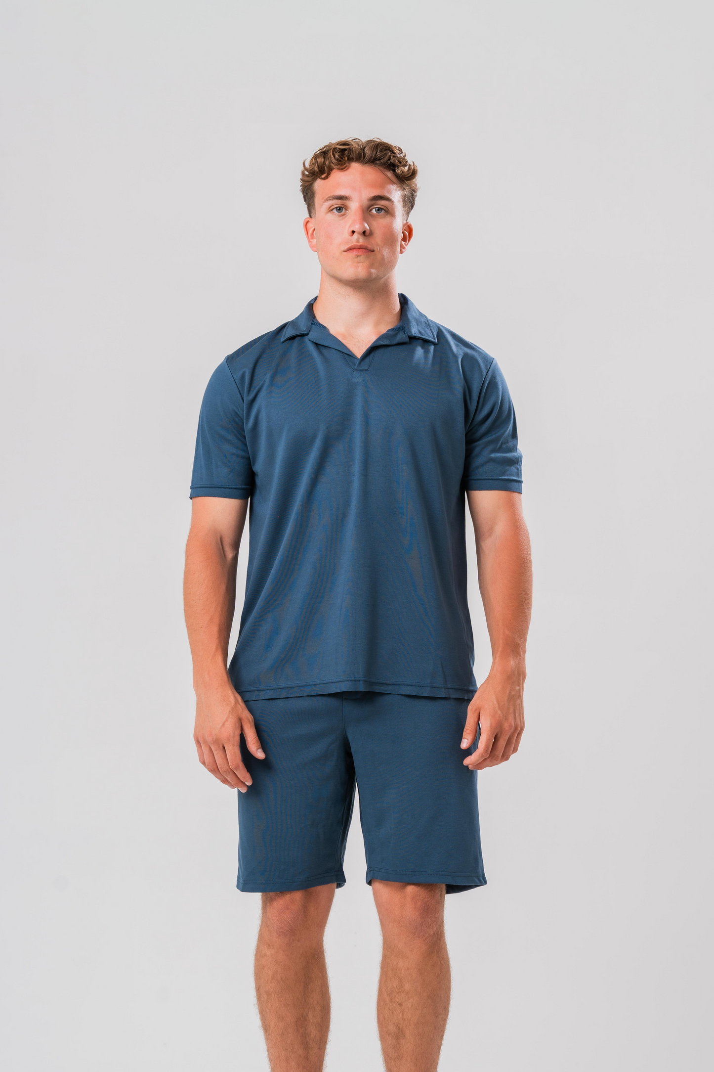 Sonder blue Polo Shirt. Front image 