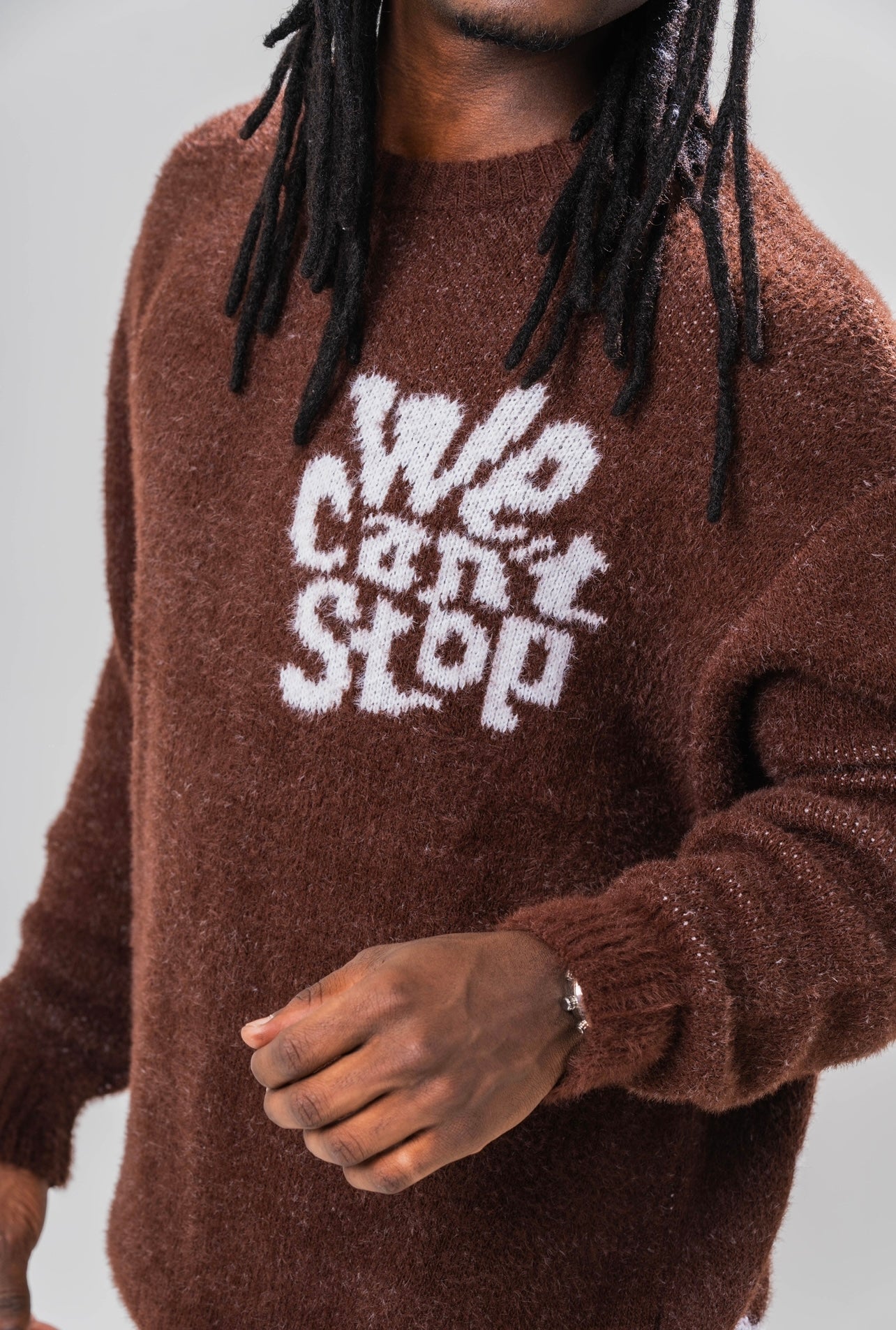 Sonder Brown Knit Jumper. Detail image 