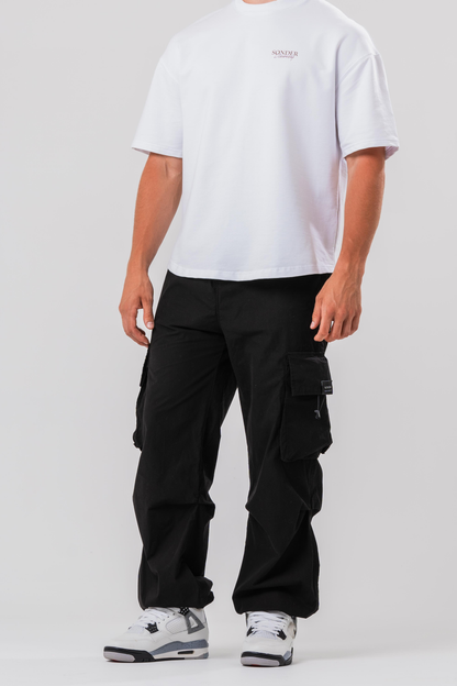 Sonder black cargo pants. Side image 